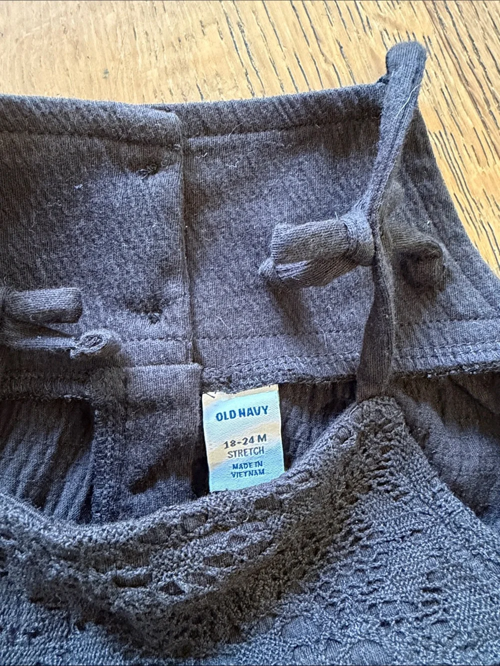 Old Navy Black Crochet Bodice Knit Jumpsuit